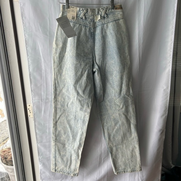 VTG Deadstock Wrangler Mom Jean Acid Wash size 13 x 32 - Picture 6 of 7